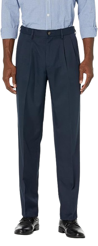 Men's Classic-Fit Expandable-Waist Pleated Dress Pant